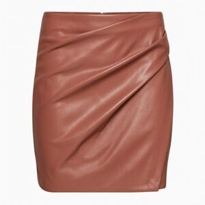 Aritzia Wilfred Angie Skirt in Mocha Sorbet